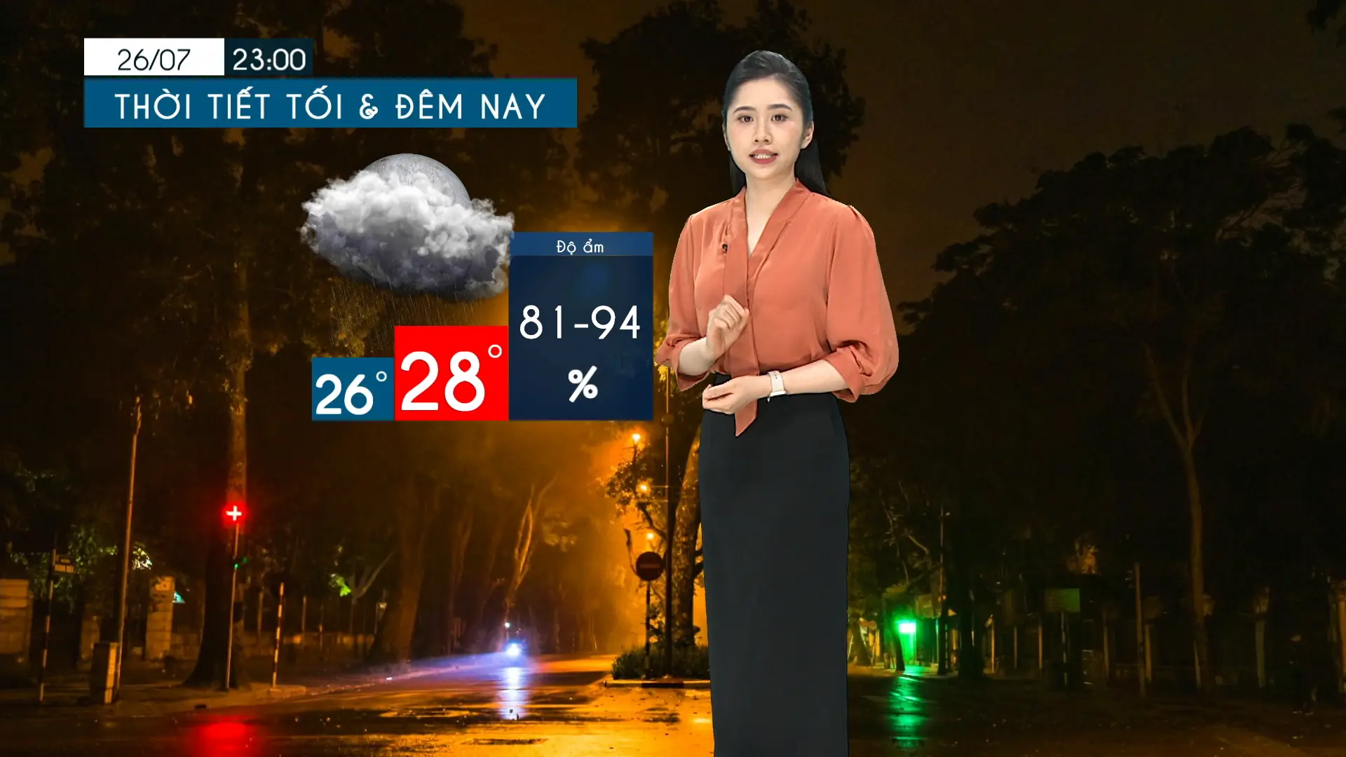 Dự báo thời tiết tối | 25/07/2025
